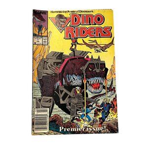 Dino Riders Issue 1 Marvel 1989 Premier Issue VF Condition Trimpe Simonson